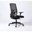 Chaise de bureau ergonomique à dossier haut en polyester de 27 po avec accoudoirs Complus