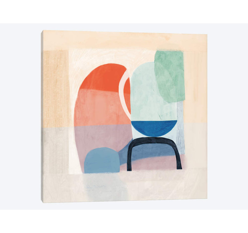 Multiforme II - Impression sur toile, H 37 po x l 37 po x P 0,75 po, Toile tendue, Pas de tapis