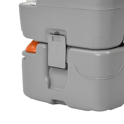 Toilette portative 5,8 gallons Balconera, pot de camping Porta avec bol diagonal et pulvérisateur à main