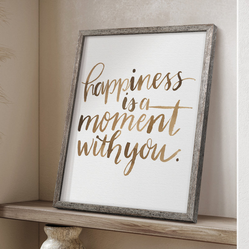 Reproduction encadrée «Loves You II» - bois massif, H 21 po x l 17 po