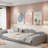 Galanti Upholstered Daybed With Cloud-shaped Backrest-253716211-253716213