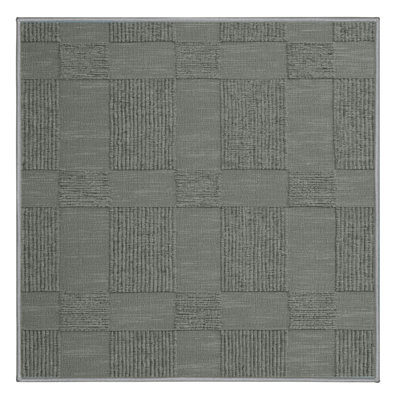 Machine Washable Checkered Brown Area Rug