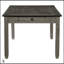 Ensemble de salle à manger 6 pièces gris antique et finition café avec banc rembourré, 4 chaises d'appoint et 6 tiroirs de rangement, parfait pour un style campagnard décontracté