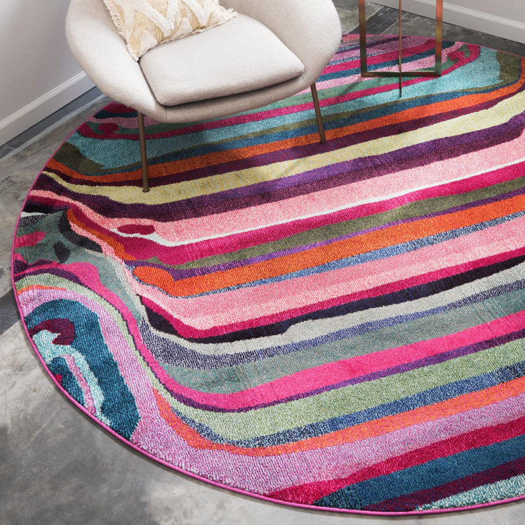 Jaclyn Washable Abstract Indoor Rug