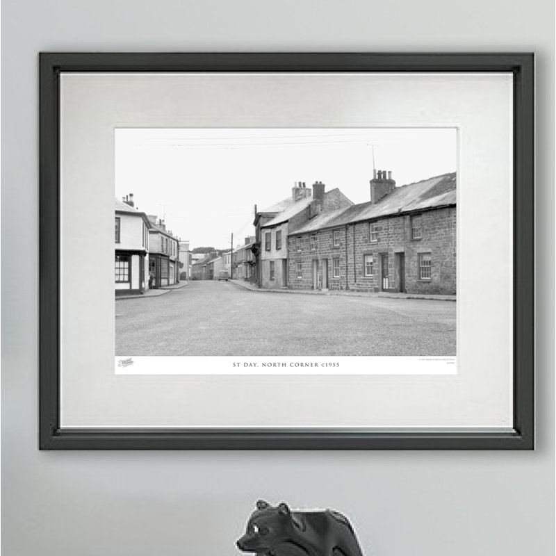St Day, North Corner C1955 by Francis Frith - Single Picture Frame Print, 60cm H x 80cm W x 2.3cm D