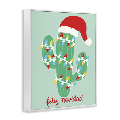 Cactus de Noël occidental, estampe numérique, design par Taylor Shannon Designs