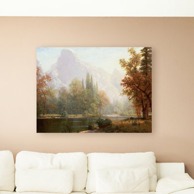 « half dome yosemite » par albert bierstadt,, reproduction de photo sur toile tendue