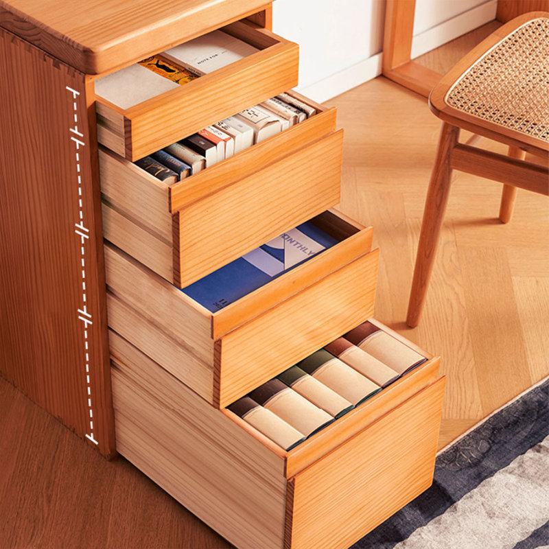 Bureau rectangulaire brun en bois massif, H 29,53 po x l 55,12 po x P 23,62 po