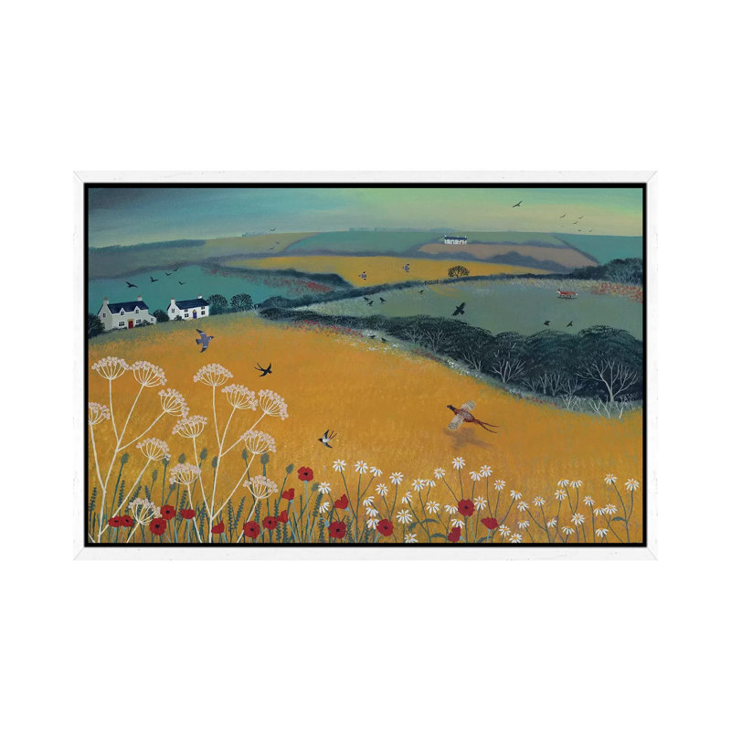 After The Storm by Jo Grundy - Painting on Canvas, 66.04cm H x 101.6cm W x 3.81cm D, White Framed