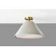 Trion Single Light Poly-Blend Flush Mount