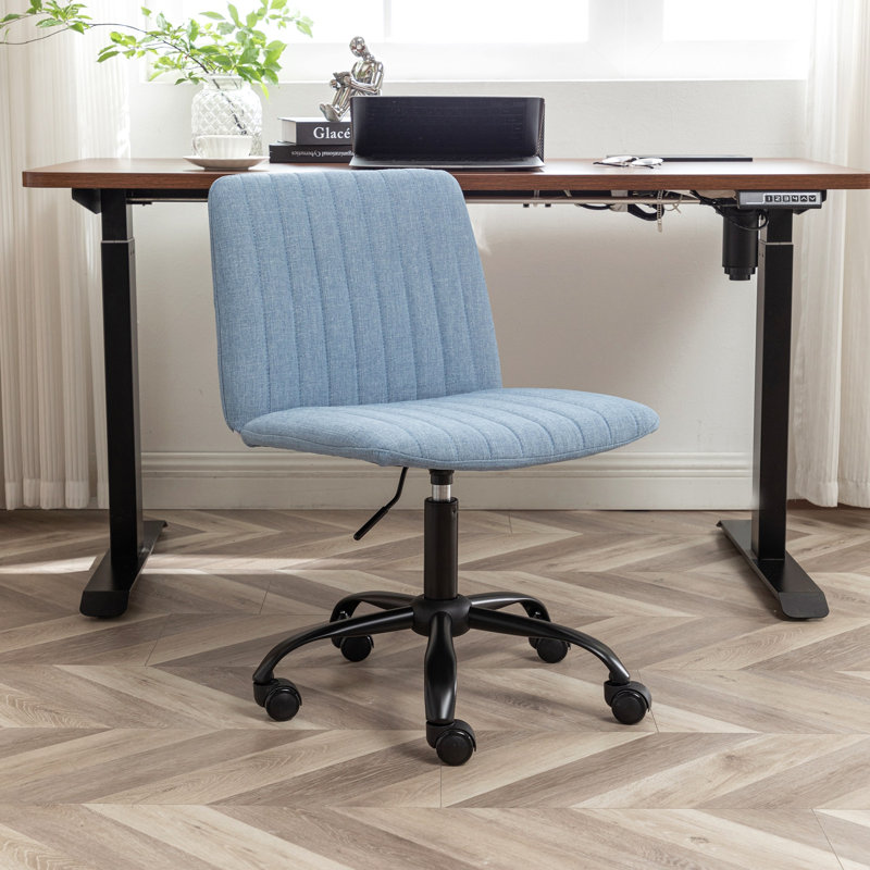 Masar Fabric Swivel Office Chair, Blue