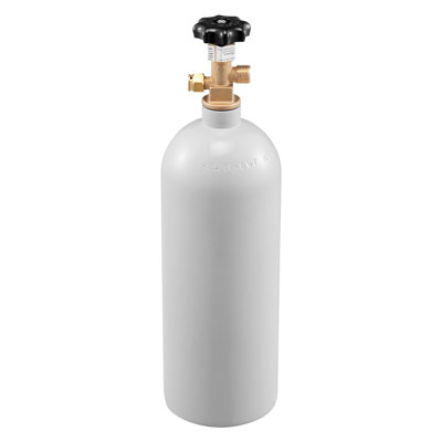 5 Lbs CO2 Tank Aluminum Gas Cylinder with CGA320 Valve for Draft Beer & Soda