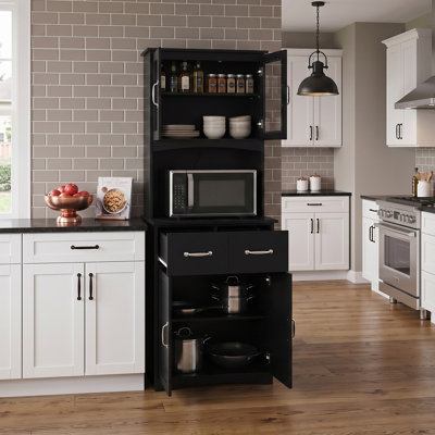 67'' H Wooden Kitchen Pantry Cabinet