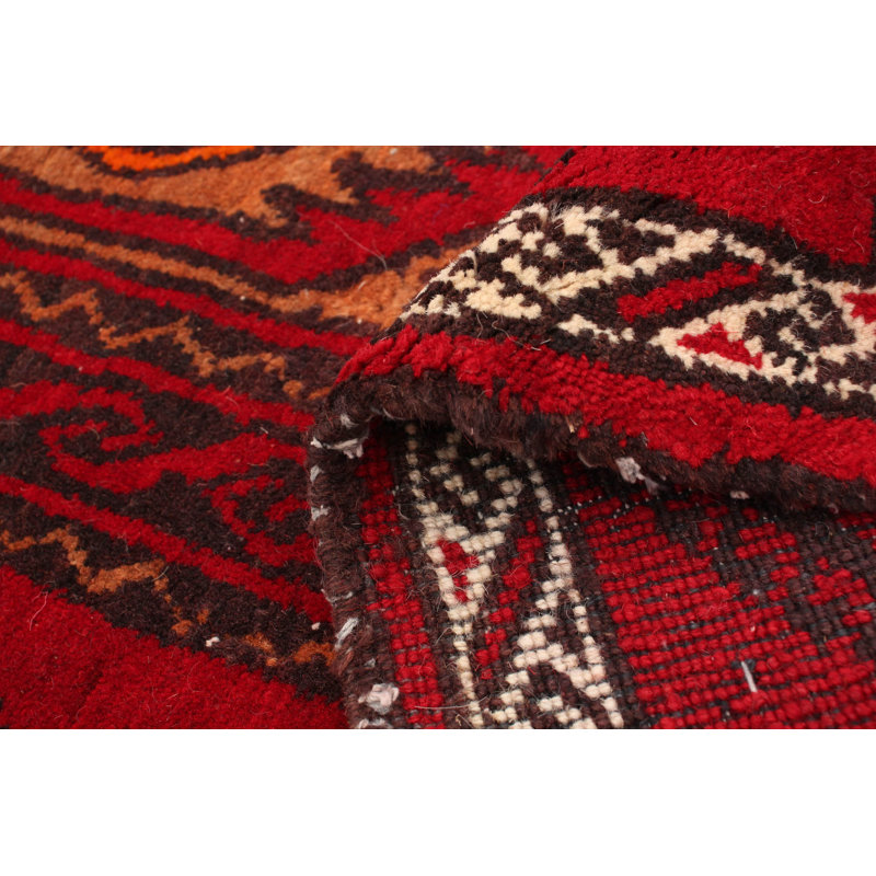 Tapis décoratif en laine noué à la main de conception unique 3 pi 11 po x 6 pi 11 po noué à la main new age