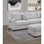 Ensemble de salon modulaire avec repose-pieds en L 3 pièces Living-121105901