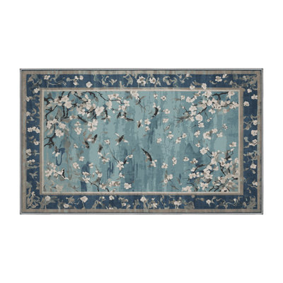 Tapis gris lavable à la machine