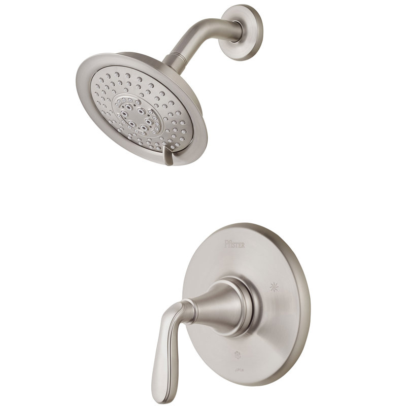 Brushed Nickel Wall Mounted Dual Function Shower Faucet