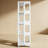 4-Tier Steel Rotating Bookshelf with 360° Wheels, Large Size Book Rack-1128766550