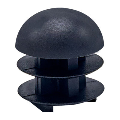Outwater Plastic 3/4" Dia. Round Tubing Dome End Caps, Finishing Plug For Round Tubing Chair Glide, Floor Protector, Fits Multi Gauge Tubing, USA Made, 100 Pack