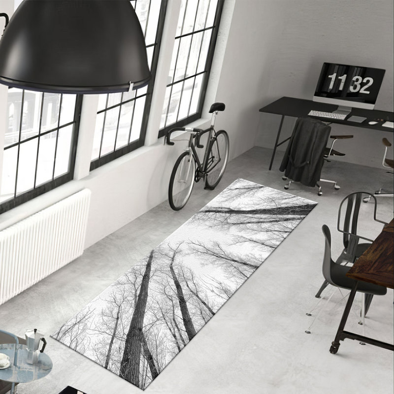 Stunning Non-Woven Soft Printed Rug with Majestic Elephant and Exotic Jungle Theme for Exquisite Home Decoration