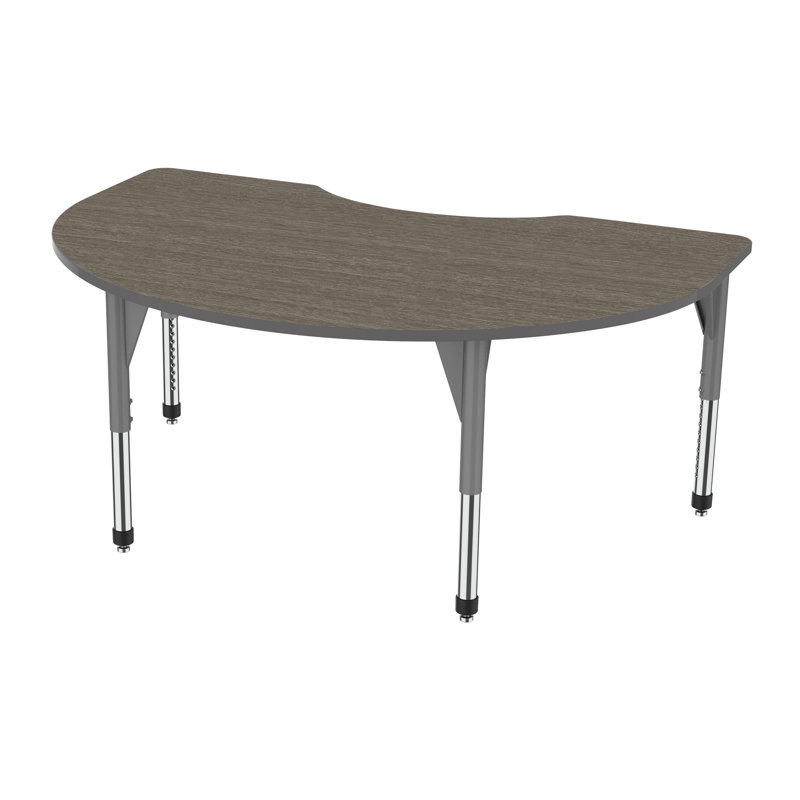 Table d'activité à hauteur réglable pour les reins Premier Series, Chêne Promenade, Gris