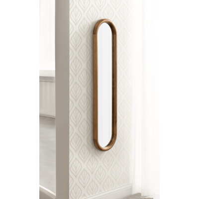 Talma Narrow Wood Capsule Wall Mirror