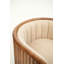 Fauteuil demi-tonneau en coton 31,5 po Charents