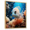 «Orange Butterfly Fish Coral Wonders II», art mural poisson papillon
