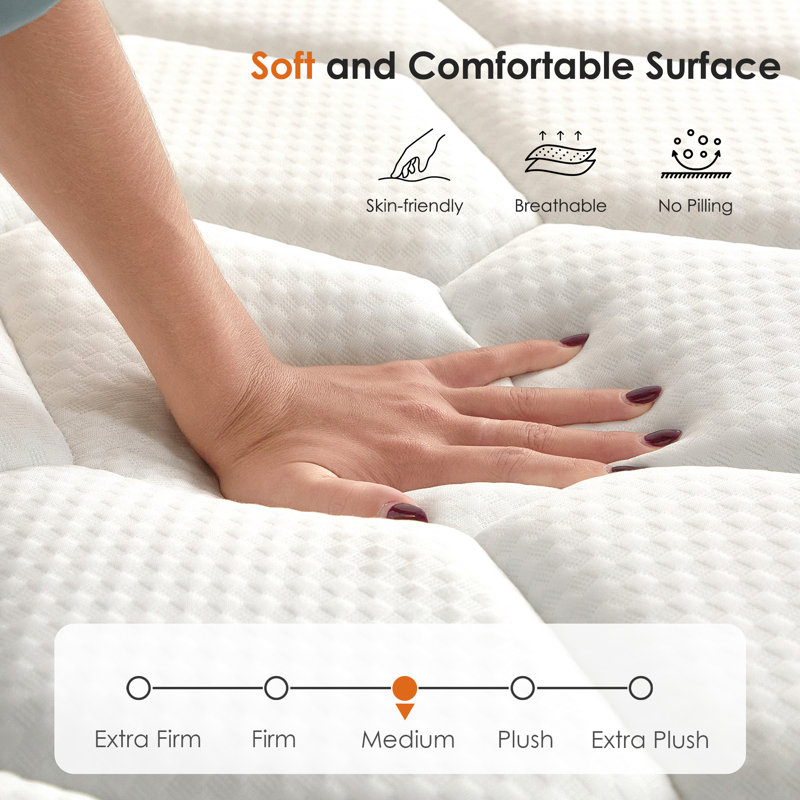 Medium Hybrid Mattress In a Box, Twin, 10"