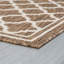 Tapis d'intérieur / extérieur à motif géométrique tissé à plat doré / crème Lavallée-1517731096