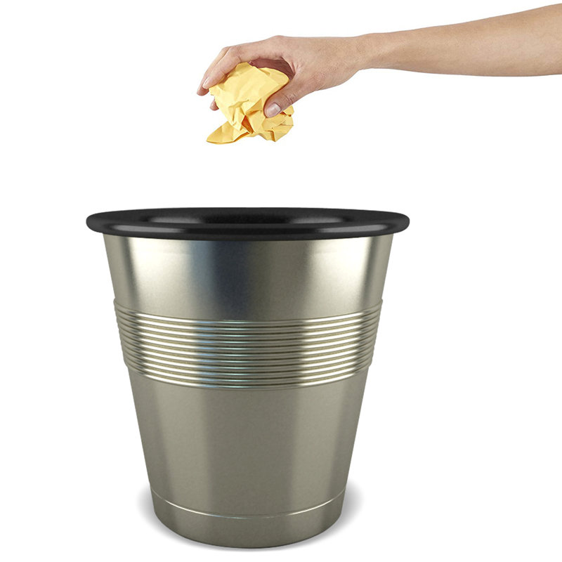 Corbeille pour déchets en acier inoxydable 2,25 gallons