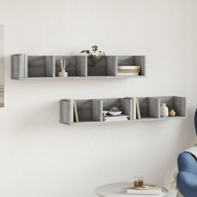 Oliveah 2 Piece Bracket Shelf