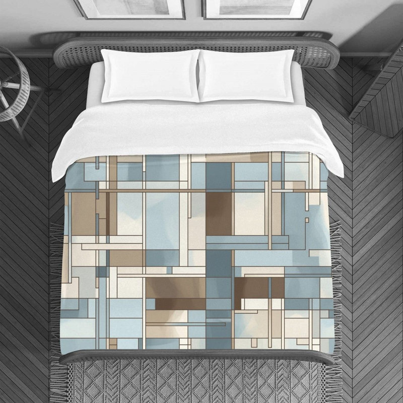 Housse de couette Levar Mondrian, Housse de couette pour très grand lit
