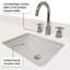 80 po Large meuble-lavabo double large, chêne gris, comptoir en quartz blanc, robinet et 36 miroirs, robinet, meuble-lavabo à finition double scellée à la main