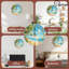 Horloge murale plage tropicale