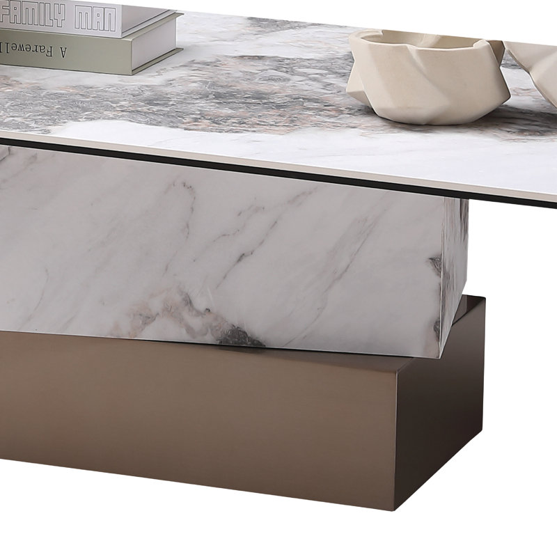 Kinlen Marble Top Single Coffee Table