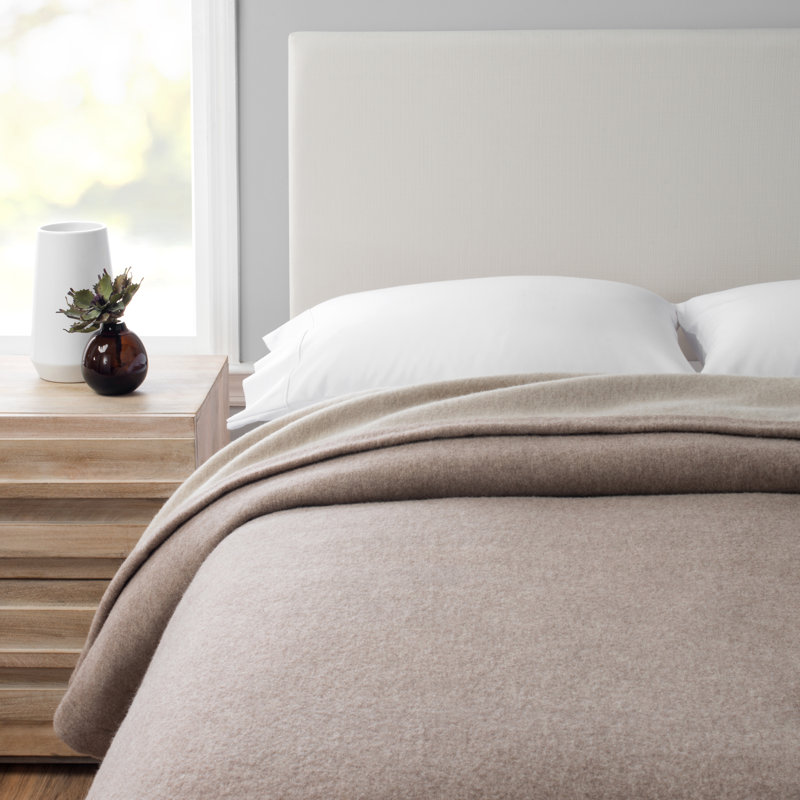 Hand Woven Throw Blanket, 90" W x 108" L, Gray/Charcoal