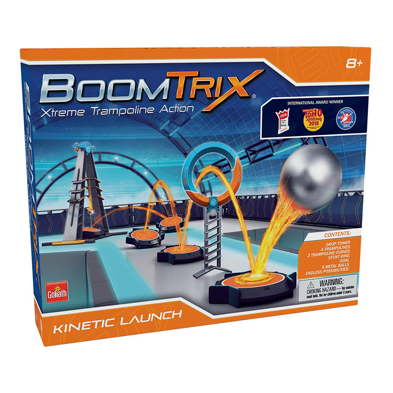 Goliath BoomTrix Trampoline Chain Reaction STEM Kinetic Metal Ball Stunt Kit