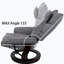 Fauteuil inclinable de massage 8 points avec repose-pieds en tissu de chenille chauffant avec repose-pieds