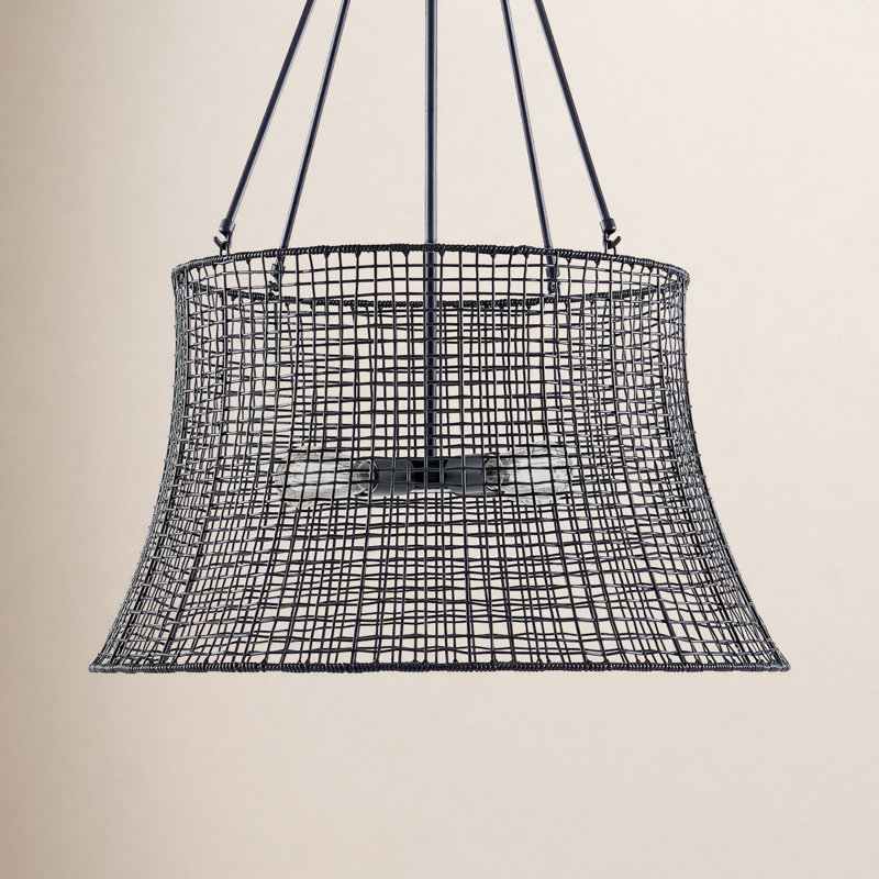 Ciara Esmeray 4 - Light Outdoor Chandelier, Matte Black