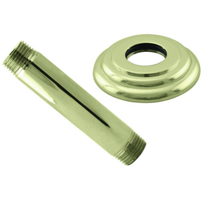 Bras de douche de plafond rond 1/2 po avec bride Westbrass IPS x 4 po