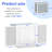 Cat Window Box, Window Catio Universal Cat Window Perch with Waterproof Transparent Top Fits Double Hung Windows 24" to 42.5" Wide, for Sunbathing, Napping & Nature Viewing