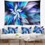 Tapisserie floral à fleurs bleues de danse florale-28495448