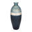 Glass Vase Modern Decorative Accent with Textured Band and Curved Silhouette for Contemporary Interiors and Stylish Design Enhancements in Living Room or Entryway Display Arrangement-1507726760