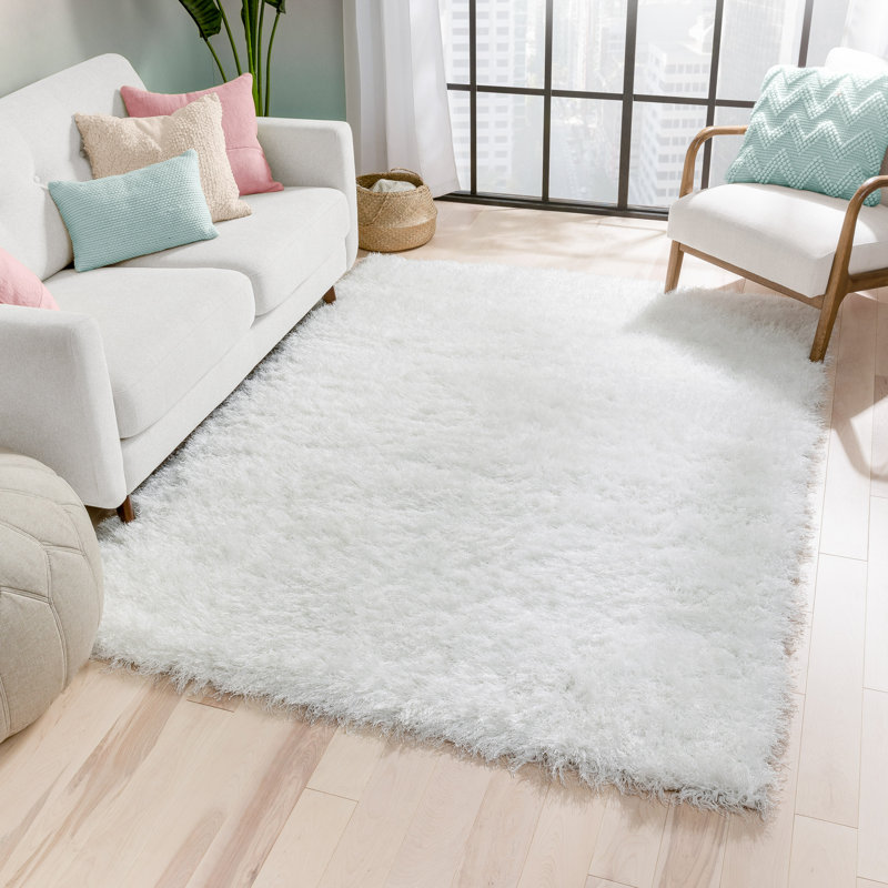 Kuki Solid Colour Shag Area Rug, Rectangle 160 x 220cm