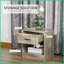 Table basse de style moderne avec rangement et ampoule HOMcom Surface facile à nettoyer