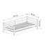 Cordeiro 98 x 198cm Bed With Trundle-175454545