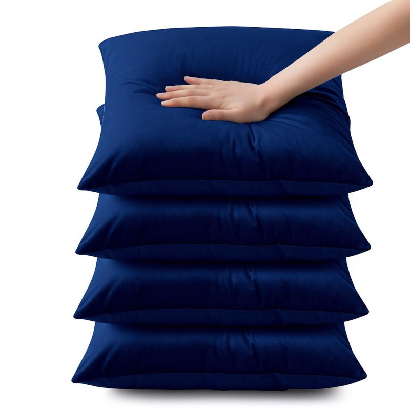 Nayelee Square Cushion Cover, Blue