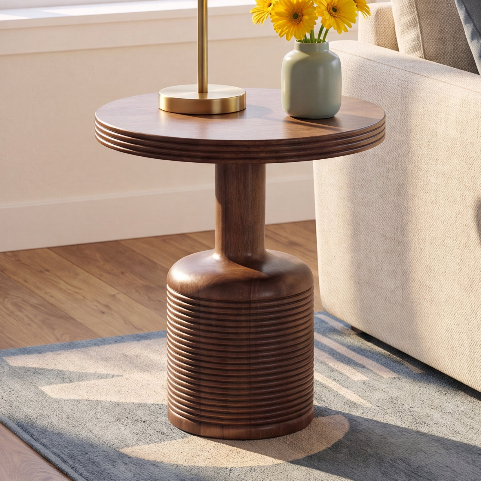 Olton Solid Wood End Table