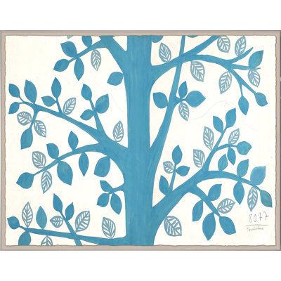 Blue Tree Print by Paule Marrot